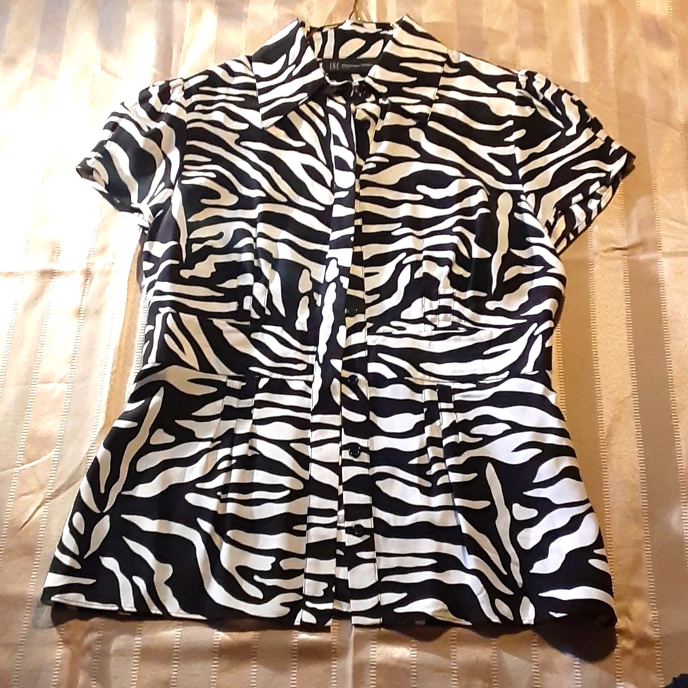 Zebra print blouse